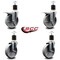 Service Caster 5'' Semi Steel Swivel 1-7/8'' Expanding Stem Caster Set 2 Total Lock Brakes, 4PK SCC-EXTTL20S515-SSR-2-S-2-178 - alternate 5